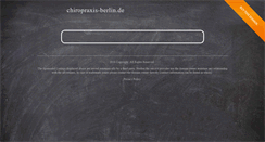 Desktop Screenshot of chiropraxis-berlin.de